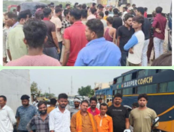 बिजली न आने से ग्रामीणों ने रोड जाम कर किया हंगामा…।।