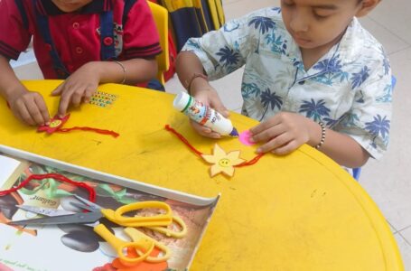 रक्षाबंधन के पावन पर्व पर नन्हे-मुन्ने बच्चों संग मनाया उत्सव____________