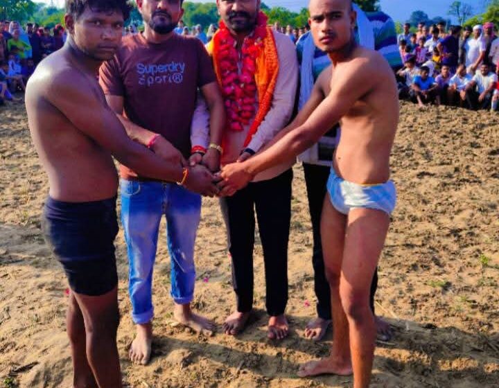  बाउथ में दंगल का आयोजन, पहलवानों ने दिखाई दमख़म________